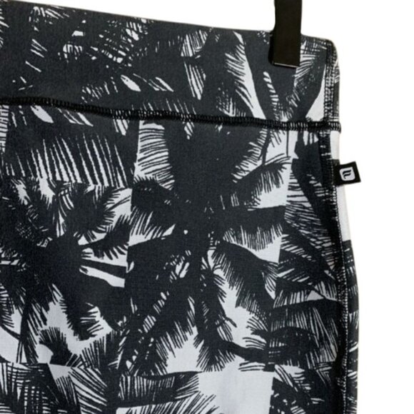 Fabletics Cora Stretch Pencil Skirt Hawaiian Tropical Black & White Midi Small - Picture 4 of 7